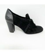 Lacoste Womens &#39;Lowry&#39; Black Suede Leather Lace up Heel Bootie, Size 8.5 - $863.65 MXN