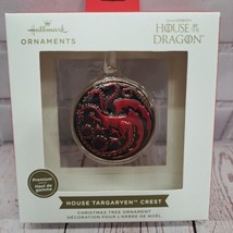 2023 Premium Hallmark Christmas ornament  House Of The Dragon Targaryen Crest - $11.64