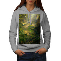 Wellcoda Green Natural Forest Womens Hoodie, Jungle Casual Hooded Sweatshirt - £29.09 GBP