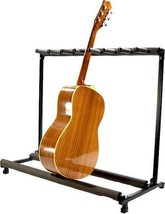 Guitar Stand 7 Folding Padded Instrument Organizer Display Rack - £38.55 GBP