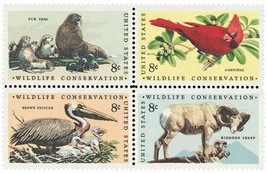 Wildlife Conservation - 1972 - 8c BLOCK OF 4 - Scott# 1464-67 - $1.10