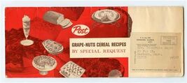 Post Grape Nuts Cereal Recipes by Special Request 1967 General Foods - $11.88