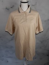Ash City Ladies Sport Polo Light Tan Textured Short Sleeve Size Large - $264.99 MXN