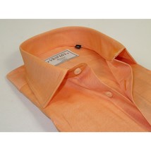 Men's Shirt Charles TYRWHITT Turkey 100% Cotton Spread Collar CHT-15 Peach image 2
