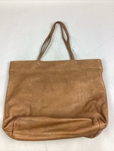 Carlos Falchi Large Brown Leather Handbag - $24.74