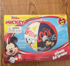 Mickey Mouse Inflatable Ball Sprinkler with 3 Spray Heads 28&quot; Brand New - £12.05 GBP