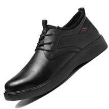 Men Genuine Leather Formal Shoes Waterproof Non Slip Kitchen Shoes Steel Toe Cap - £49.45 GBP