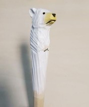 Polar Bear Wooden Pen Hand Carved Wood Ballpoint Hand Made Handcrafted V73 - £6.33 GBP