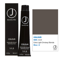 J Beverly Hills COLOUR Botanically Infused Hair Color Cream  - 8BB 8.22 Extra Li