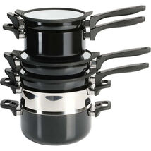 Kenmore Elite Grayson 9-Piece Nonstick Aluminum Stackable Cookware Set I... - €129,48 EUR