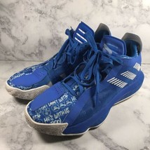 adidas Dame 6 Basketball Shoes Men&#39;s Blue Used Size 8.5 - £62.72 GBP