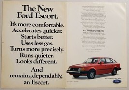 1985 Print Ad The 1985 1/2 Ford Escort 4-Door Cars Best Selling - £12.61 GBP
