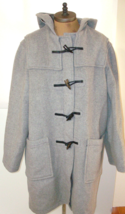 New NWT Mens Original Montgomery England L Gray Duffle Coat Italian Wool... - £623.60 GBP