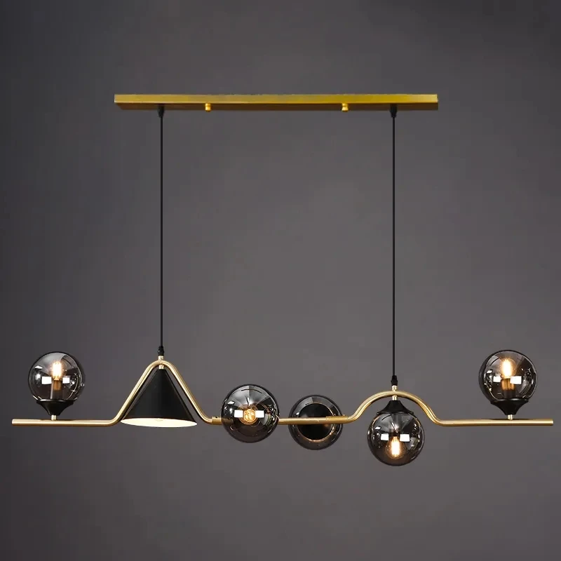 Modern Glass Ball Led Ceiling Chandelier for Kitchen Dining Tables Desks... - $153.45+