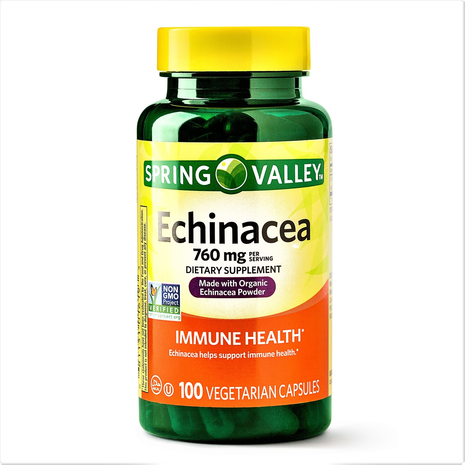 Primary image for Spring Valley Echinacea Capsules Immune Health 760 mg 100 Vegetarian Capsules