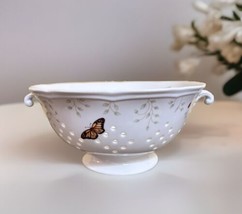 Lenox Butterfly Meadow Ceramic Colander/Berry Strainer  - £49.30 GBP