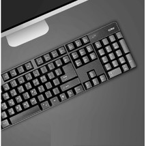 Cosy Tony Korean English Wireless Keyboard 2.4GHz USB Membrane with Skin Cover image 2