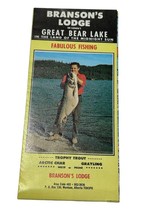 Branson&#39;s Lodge Canada&#39;s Great Bear Lake Alberta Info Booklet Fish Fishi... - $34.20