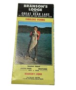 Branson&#39;s Lodge Canada&#39;s Great Bear Lake Alberta Info Booklet Fish Fishi... - $46.62 CAD
