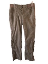 Athleta Shasta Cargo Pants Size 6 Khaki Jogger Convertible Hiking Pockets - £27.70 GBP