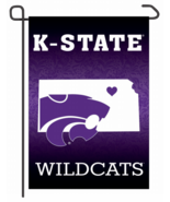 Kansas State K-State Wildcats 12&quot; x 18&quot; Premium Home State Garden Flag - £11.67 GBP