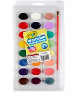 Crayola Washable Watercolors With Brush-24 colors - $33.57 CAD