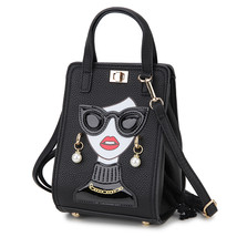 Novelty Lady Face Crossbody Bag for Women Fashion Purses and Handbags Designer S - £37.23 GBP