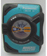 Panasonic Shock Wave Stereo Radio Cassette Player Turquoise RQ-SW6 TESTED - $32.64 CAD