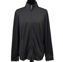 Izod Golf Black Full Zip Stretch Jacket Size Large  - $18.99