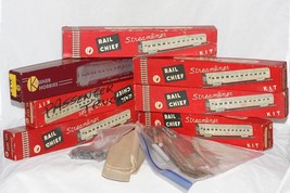 Vintage Rail Chief HO Scale Streamliner Passenger Car Lot 7 Kits (Incomplete) - £99.54 GBP
