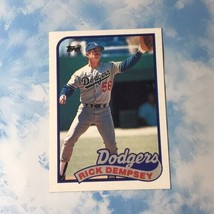 Rick Dempsey Los Angeles Dodgers 1989 Topps Baseball Card 606 - £1.19 GBP