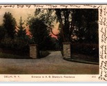 Entrance To A B Sheldon Residence Delhi New York NY UDB Postcard U2 - $16.88