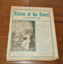 Fairies of the Forest -Caprice RARE Sheet Music 1923 J. Owen Long ANTIQUE!! - $14.84