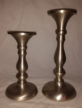 Pair of Large Metal Candle Stick Holders - £7.97 GBP