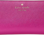 Kate Spade Schuyler Large Slim Bifold Baja Rose Wallet Pink KE813 NWT $179 - £55.18 GBP