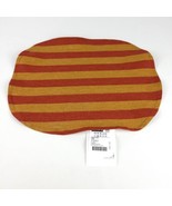 IKEA Krosamos Orange Striped Placemat Oblong 17.75&quot;x13.75&quot; Linen/Cotton - £9.02 GBP