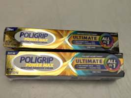 Pack of 2 Poligrip All in 1 Denture Adhesive Power Max Ultimate Exp. 07/... - $15.84