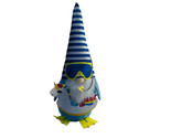 Summer Decorative Colourful Snorkel Gonome W/Striped Hat 12 Inches Tall - $29.58