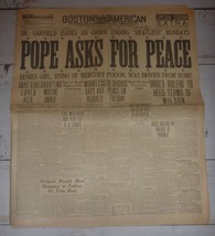 Pope Asks for Peace, Whaling Industry - Boston American, Feb. 14, 1918 - £12.31 GBP