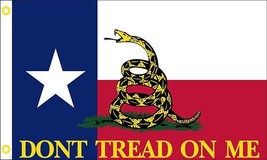 Texas Gadsden Flag - 3x5 Ft - £15.68 GBP