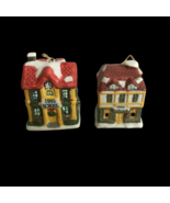 2 Vintage Badcock Collectible Village Bell Ornament 1993-1995 School - $34.96 CAD