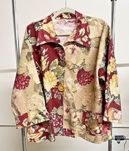 Wonderful Womens Large Spring Jacket Hand Made from Vintage Material &amp; Buttons - £31.26 GBP