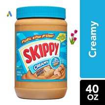 SKIPPY CREAMY PEANUT BUTTER 40 OUNCES , 3 INCLUDED # UPC 037600106252 - $32.30