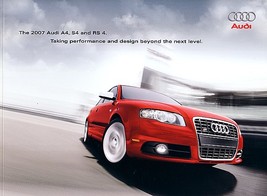 2007 Audi A4 S4 RS 4 Sedan Avant sales brochure catalog US 07 2.0T 3.2 RS4 - $12.50