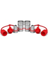 3/8&quot; Ag Iso 5675 Hydraulic Quick Connect Couplers With Dust Caps,Pioneer... - $853.78 MXN