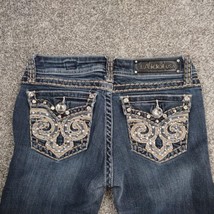 LA Idol Jeans Women 5 28x28 Bling Embellished Rhinestone Sparkle Butt USA - £19.61 GBP