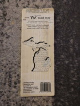 VINTAGE THE ORIGINAL QUICK FLIP ROAD MAP FOR THE STATE OF MICHIGAN - £8.59 GBP