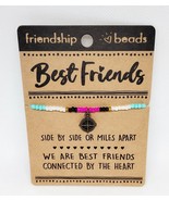 Best Friends Side By Side Friendship Glass Beads Bracelet - $12.17 CAD