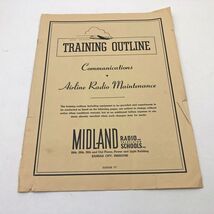 Midland Radio &amp; Television Training Outline Communications &amp; Airline Rad... - $24.74
