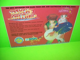 Psycho Soldier Original NOS 1986 Video Arcade Game Flyer Electrocoin Rar... - $61.28